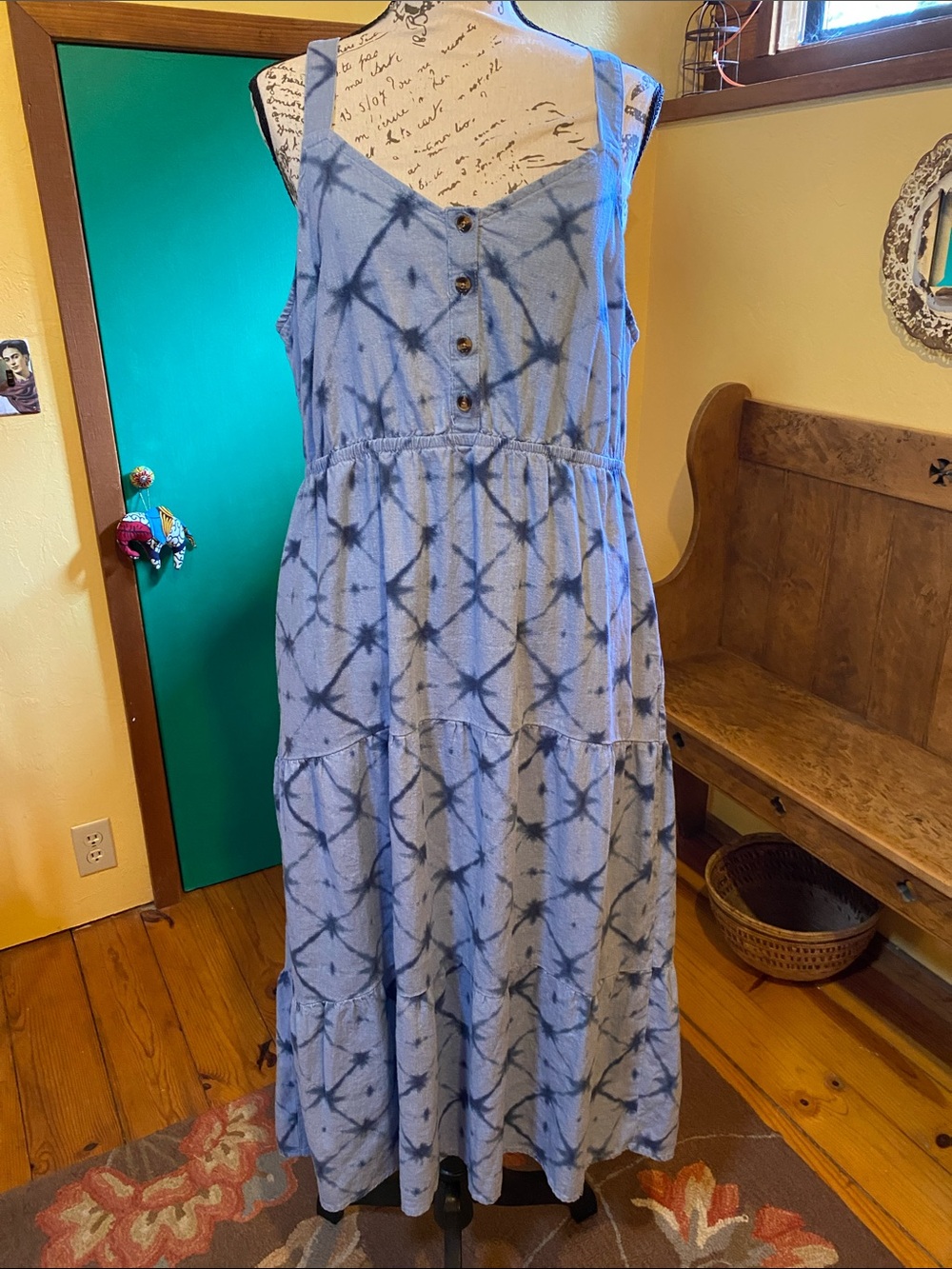 Sonoma Linen hi-low Midi Dress